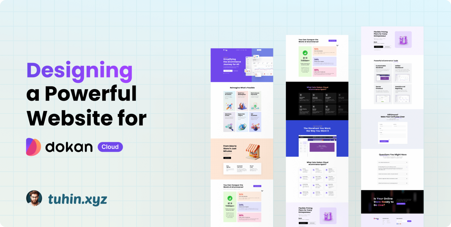 Designing a Compelling Website for Dokan SaaS Solution